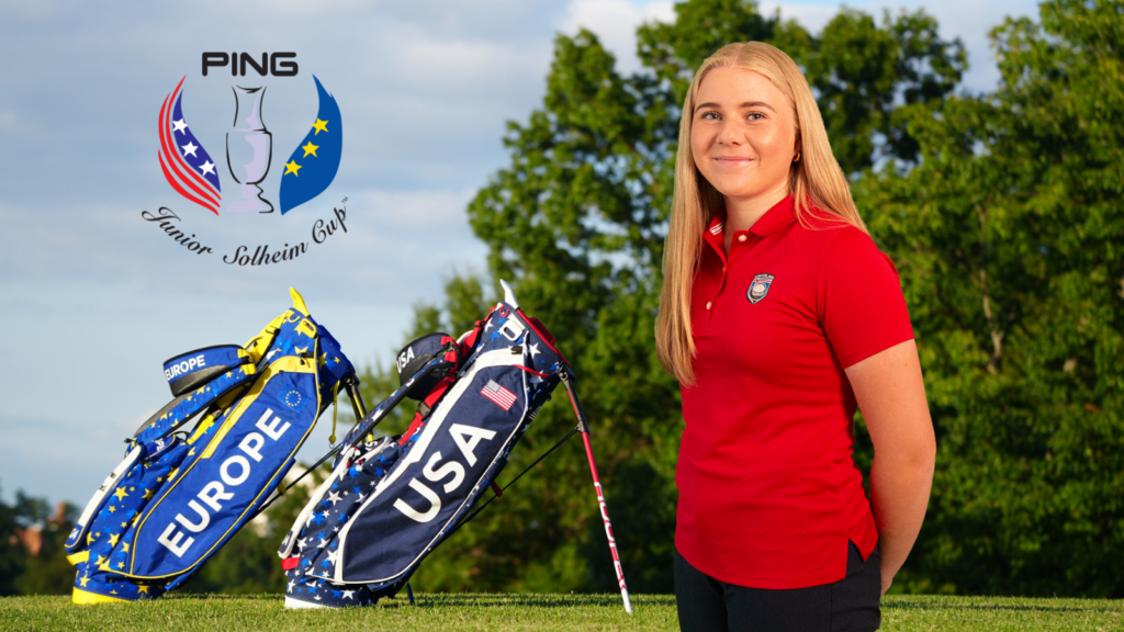 Perla Sól og úrvalslið Evrópu er 4 stigum á eftir því bandaríska fyrir lokaumferðina í PING Junior Solheim-bikarnum